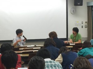 西川智也先生と映画学科・奥野先生との対談
